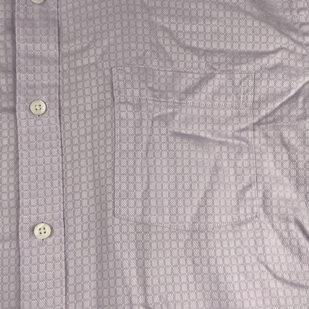 Johnston & Murphy Shirt Large Pink Check Flip Cuff Casual Button Up Long Sleeve - Picture 3 of 10